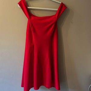 Red Off-Shoulder Dress